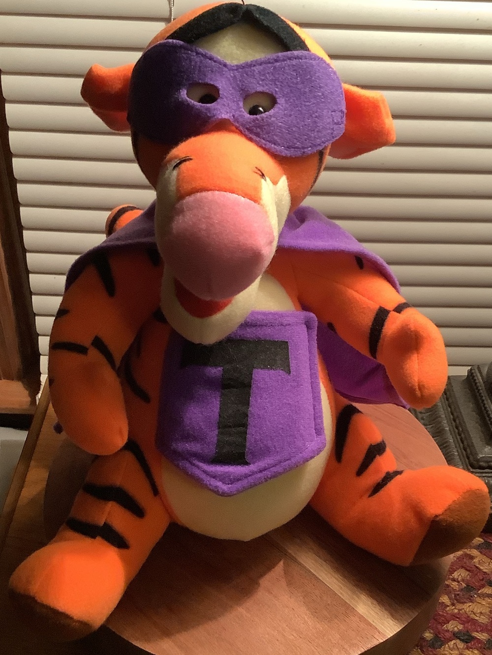 Mattel Orange & Purple Tigger Superhero Plush